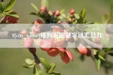 芜湖排列五图谜字谜汇总九