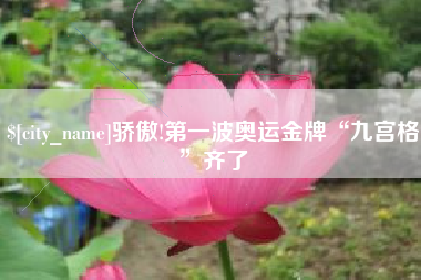 芜湖骄傲!第一波奥运金牌“九宫格”齐了