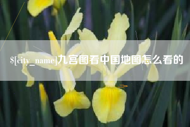 芜湖九宫图看中国地图怎么看的