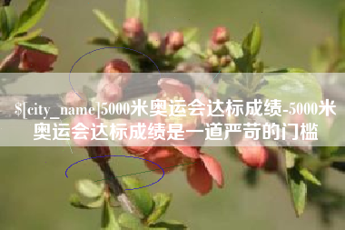 芜湖5000米奥运会达标成绩-5000米奥运会达标成绩是一道严苛的门槛