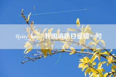 芜湖我国消防日是哪一号