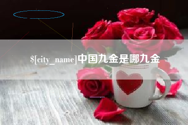 芜湖中国九金是哪九金
