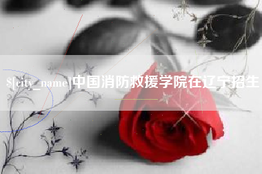 芜湖中国消防救援学院在辽宁招生