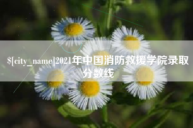芜湖2021年中国消防救援学院录取分数线