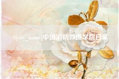 芜湖中国消防救援学院日常