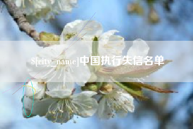 芜湖中国执行失信名单