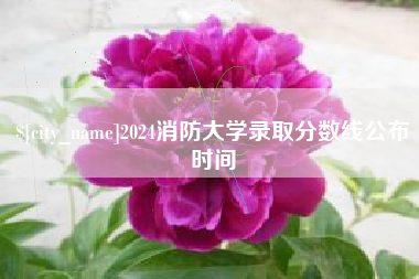 芜湖2024消防大学录取分数线公布时间