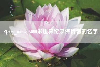 芜湖5000米世界纪录保持者的名字