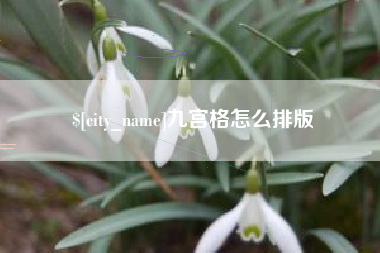 芜湖九宫格怎么排版