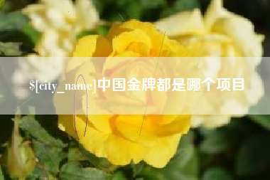 芜湖中国金牌都是哪个项目