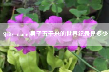 芜湖男子五千米的世界纪录是多少