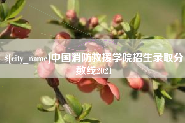 芜湖中国消防救援学院招生录取分数线2021