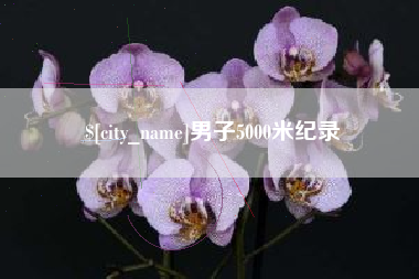 芜湖男子5000米纪录
