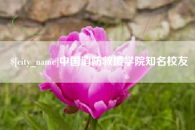 芜湖中国消防救援学院知名校友