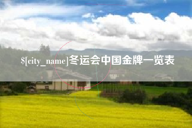 芜湖冬运会中国金牌一览表