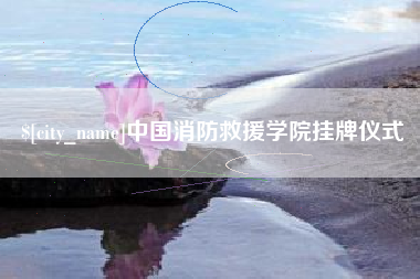 芜湖中国消防救援学院挂牌仪式