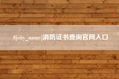 芜湖消防证书查询官网入口