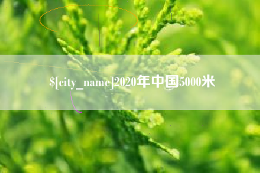 芜湖2020年中国5000米